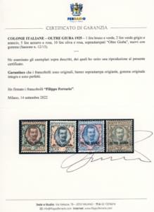 1925 - Soprastampati, serie ... 