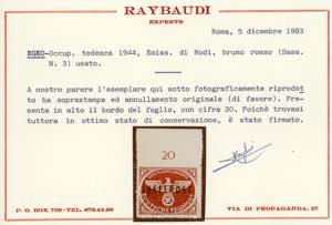 OCCUPAZIONE TEDESCA EGEO 1944 - ... 