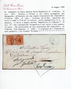 1871 - 10 cent. De La Rue, ... 