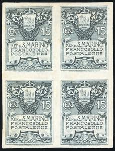 1907 - 15 cent. Stemma (48), prova di ... 