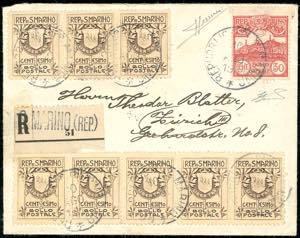 1911 - 1 cent. Stemma, fondo ... 