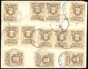 1911 - 1 cent. Stemma, fondo ... 