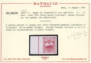1916 - 5 + 10 cent. Croce Rossa, ... 