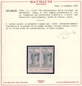 1924 - 2 lire Garibaldi (102), ... 