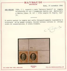 1926 - 1 lira Onofri, non ... 