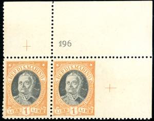 1926 - 1 lira Onofri, non dentellato a ... 