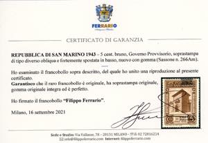 1943 - 5 cent. soprastampa ... 