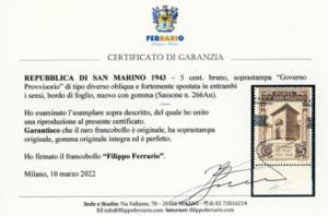 1943 - 5 cent. soprastampa ... 