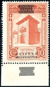 1943 - 10 cent. soprastampa Governo ... 
