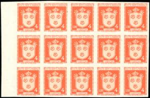 1945 - 4 lire Stemmi, non dentellato (288a), ... 