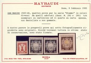 1946 - 50 lire Stemmi (295), due ... 