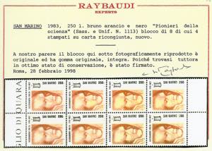 1983 - 250 lire Scienza - Volta, ... 