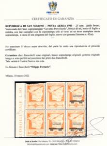 1943 - 25 cent. soprastampato ... 