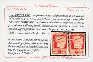 1943 - 5 lire Governo Provvisorio ... 