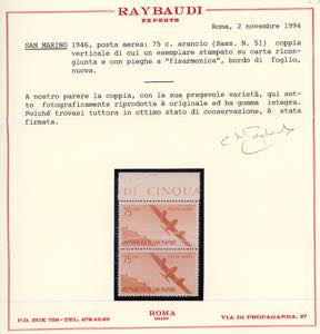 1946 - 75 cent. Vedute, coppia ... 