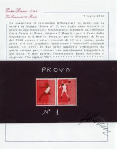 1960 - Giochi Olimpici di Roma, ... 