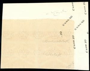 1946 - 10 cent., carta bianca, ... 