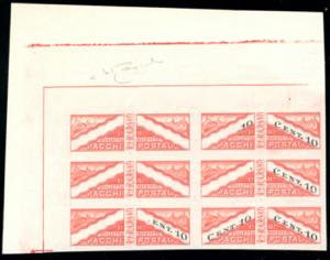 1946 - 10 cent., carta bianca, filigrana ... 