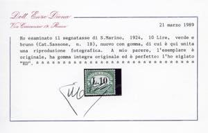 1924 - Colori cambiati, serie ... 