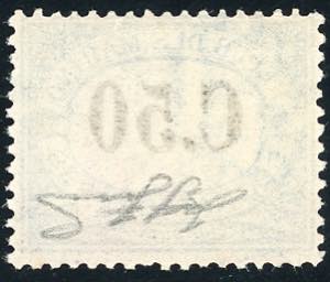 1925 - 50 cent. azzurro, cifre ... 