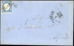 1861 - 2 grana azzurro chiaro, ... 