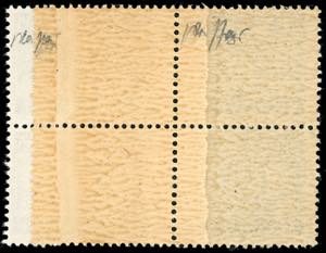 1945 - 5 cent. Stemma, blocco di ... 