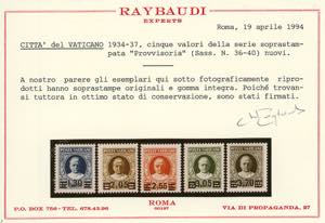 1934 - Provvisoria, serie completa ... 