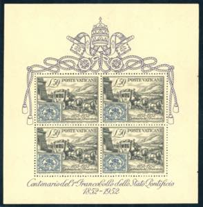 1952 - Centenario francobolli Stato ... 