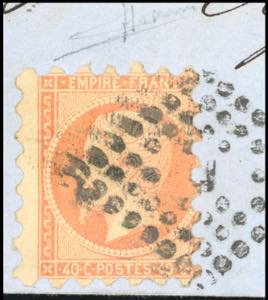 FRANCIA 1861 - 40 cent. dent. 7 ... 