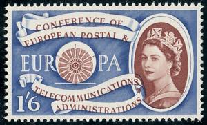 GRAN BRETAGNA 1960 - 1/6 s. Europa Cept ... 