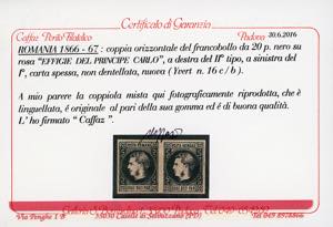 ROMANIA 1866 - 20 p. Principe ... 