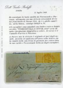 1854 - 5 cent. giallo chiarissimo ... 