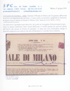 SEGNATASSE PER GIORNALI 1858 - 6 ... 