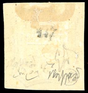 1859 - 5 cent. verde azzurro, I ... 