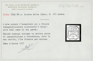 1859 - 80 cent. bistro oliva (18), ... 