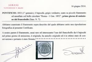 1852 - 6 baj grigio verdastro (7), ... 
