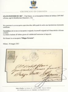 1867 - 2 baj bianco (3A), appena ... 