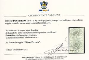 1854 - 1 baj verde grigiastro, ... 