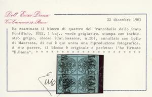 1854 - 1 baj verde grigiastro, ... 