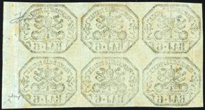 1852 - 6 baj grigio verdastro (7), ... 