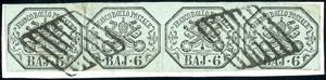 1852 - 6 baj grigio verdastro (7), strsicia ... 