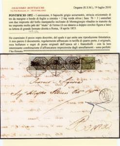 1852 - 6 baj grigio azzurrastro, ... 