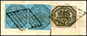 1852 - 6 baj grigio, inchiostro ... 