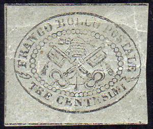 1867 - 3 cent. grigio (15), gomma originale, ... 