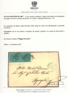 1867 - 5 cent. azzurro verdastro ... 