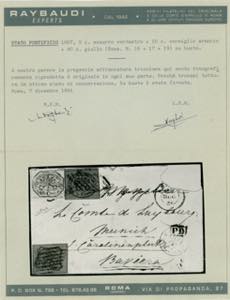 1867 - 5 cent. azzurro verdastro, ... 