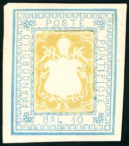 SAGGI - 1864 - 10 baj azzurro e ... 