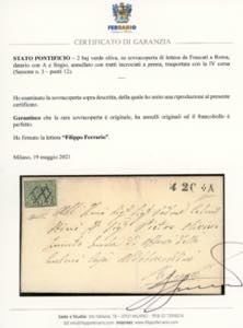 ROMA-FRASCATI, datario con A e ... 