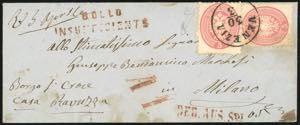 1864 - 5 soldi dent. 9 1/2 (43), due ... 