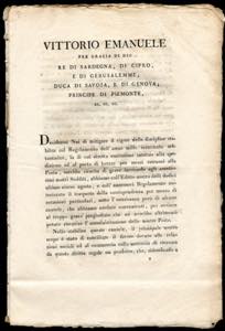 1818 - Manifesto camerale in ... 